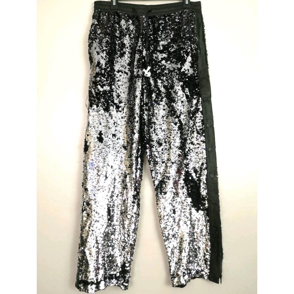 Topman Sequin Tear-Away Jogging Pants NWT M or S very slim fit